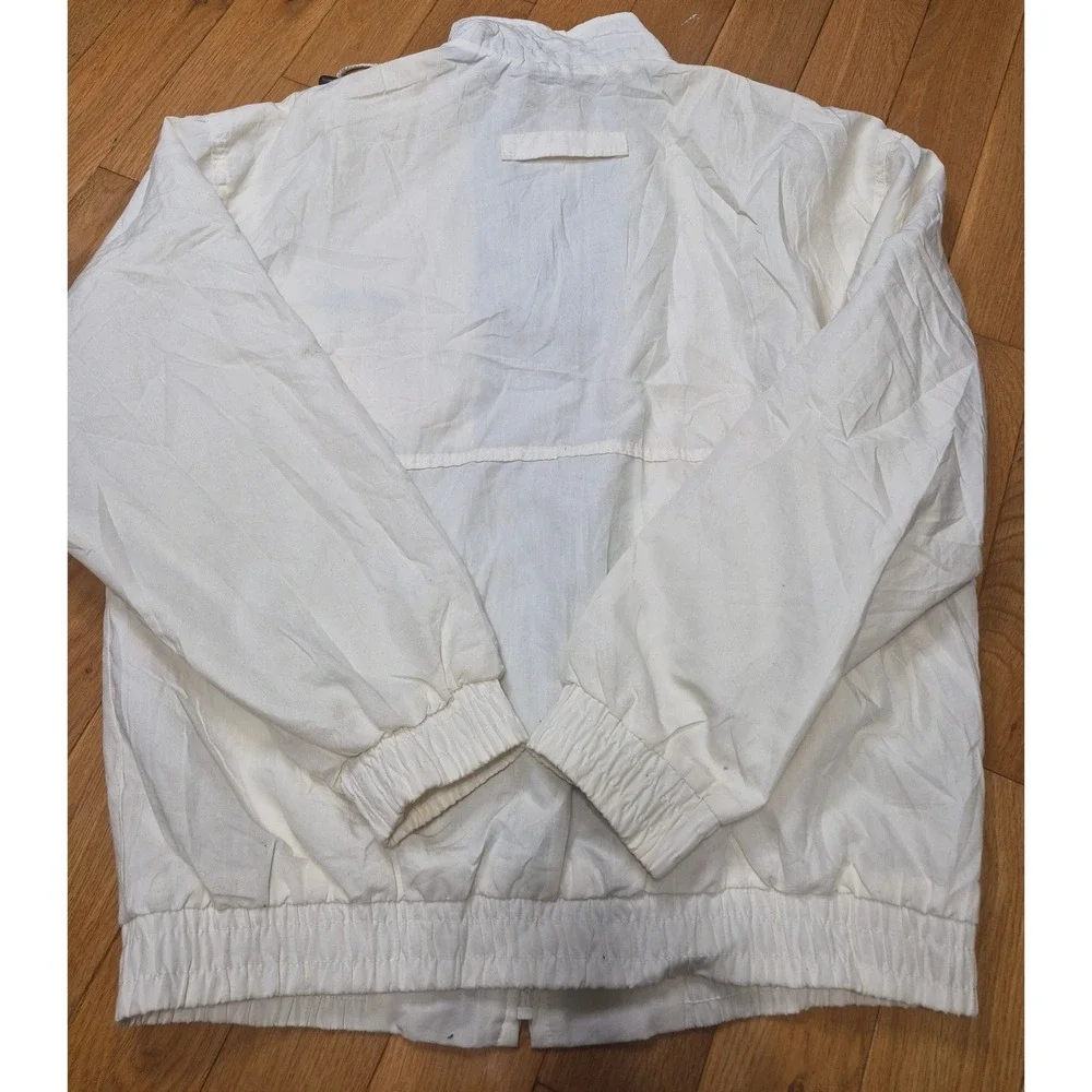 Vintage California Imperial Maytag Windbreaker Jacket White Mens Large USA Made
